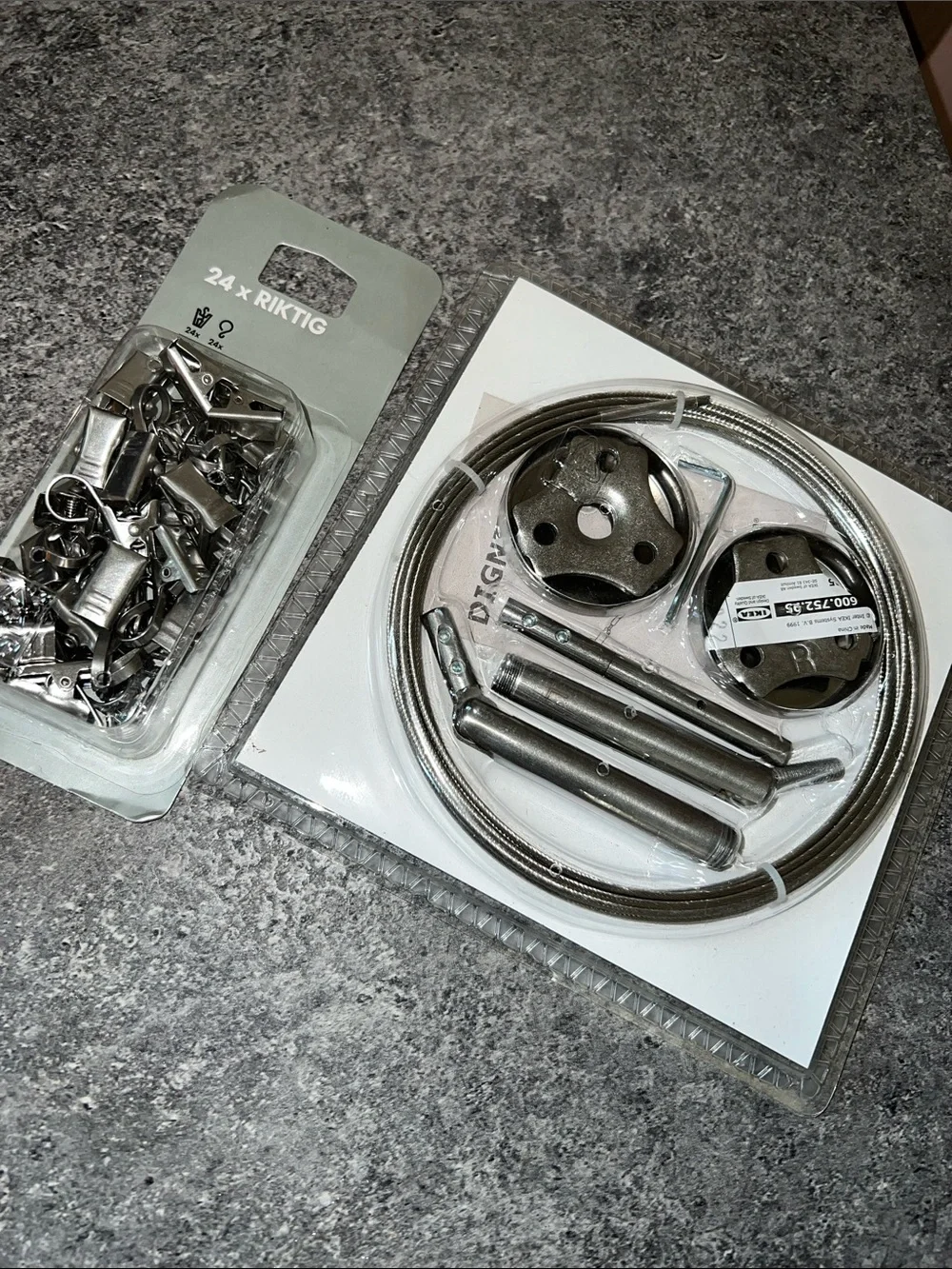 Ikea dignitet curtain hanger riktig clips nib